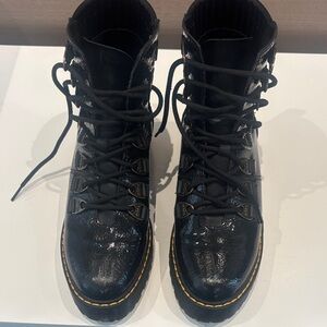 Black Patent Leather Lace-Up Dr. Marten Boots m